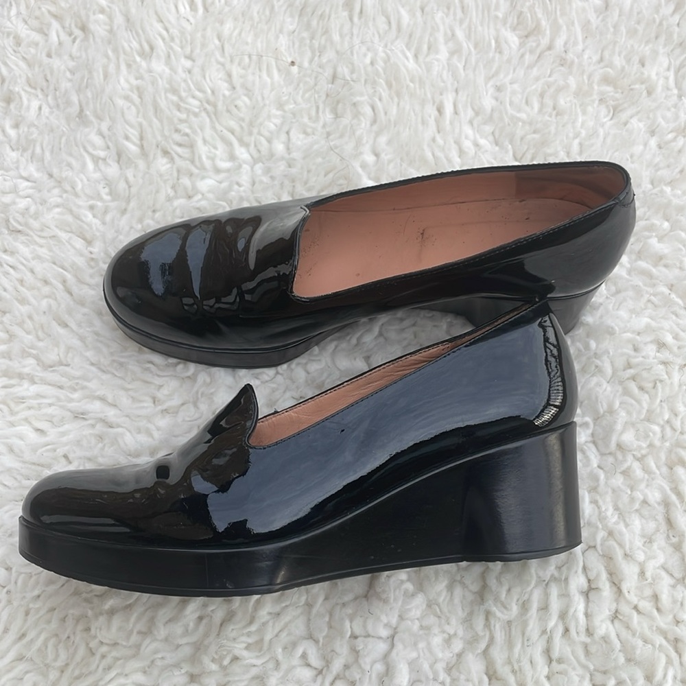 Robert Clergerie Black Patent Platform Shoes- Sz 7..5Used in very good condition - Picture 4 of 10